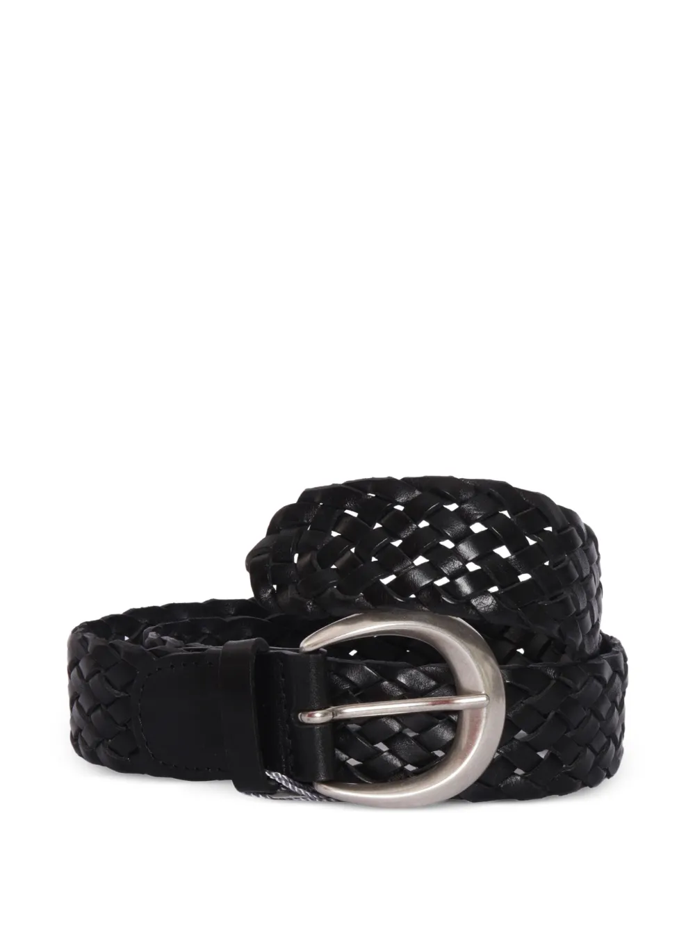 Orciani braided leather belt - Nero