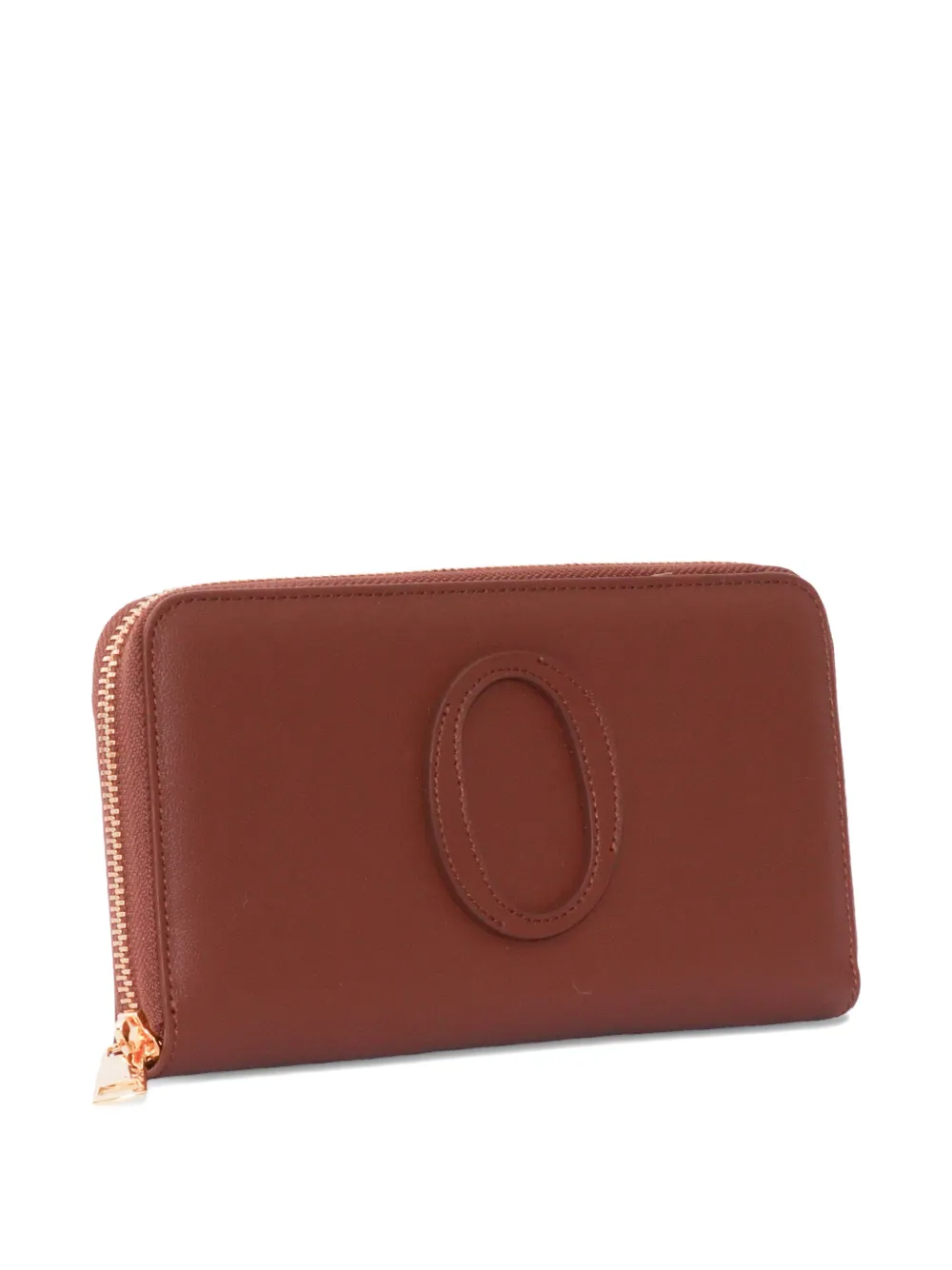 Orciani Portemonnee met logopatch Bruin