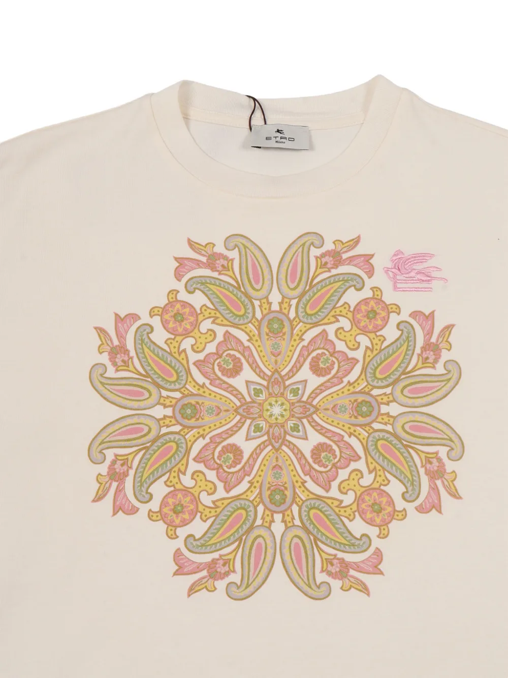ETRO KIDS T-shirt met paisley-print Beige