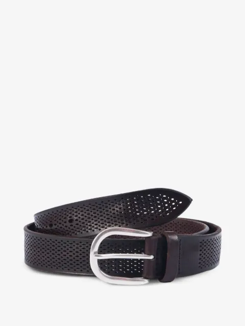 Orciani perforated buckle leather belt