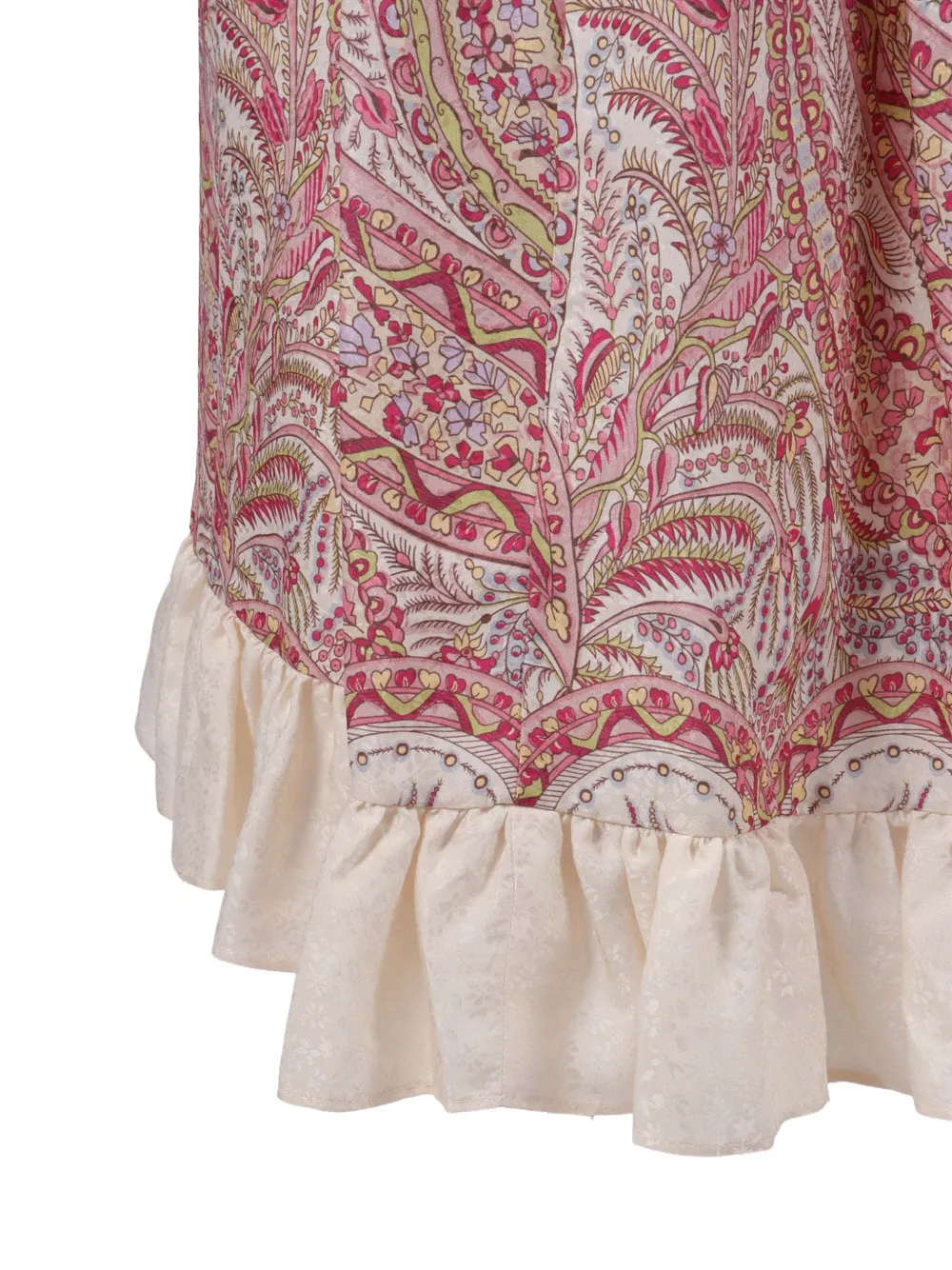 Ruffled Paisley Skirt
