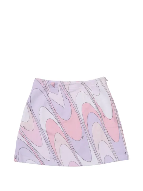 PUCCI Junior Onde-print skirt