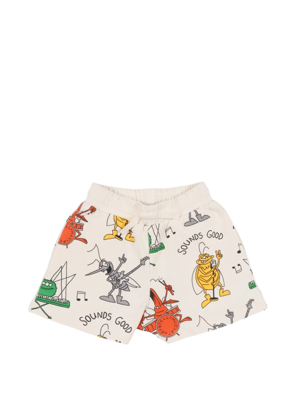 Stella McCartney Kids printed jersey shorts - Toni neutri