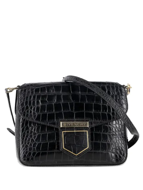 Givenchy Pre-Owned nobile croc-embossed shoulder bag