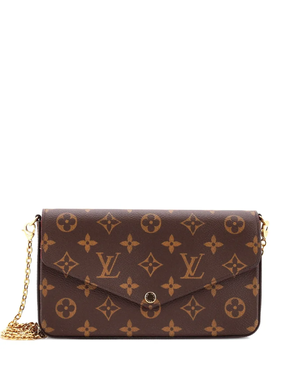 Louis Vuitton Pre-Owned Borsa a tracolla Felicie Pochette con monogramma - Marrone