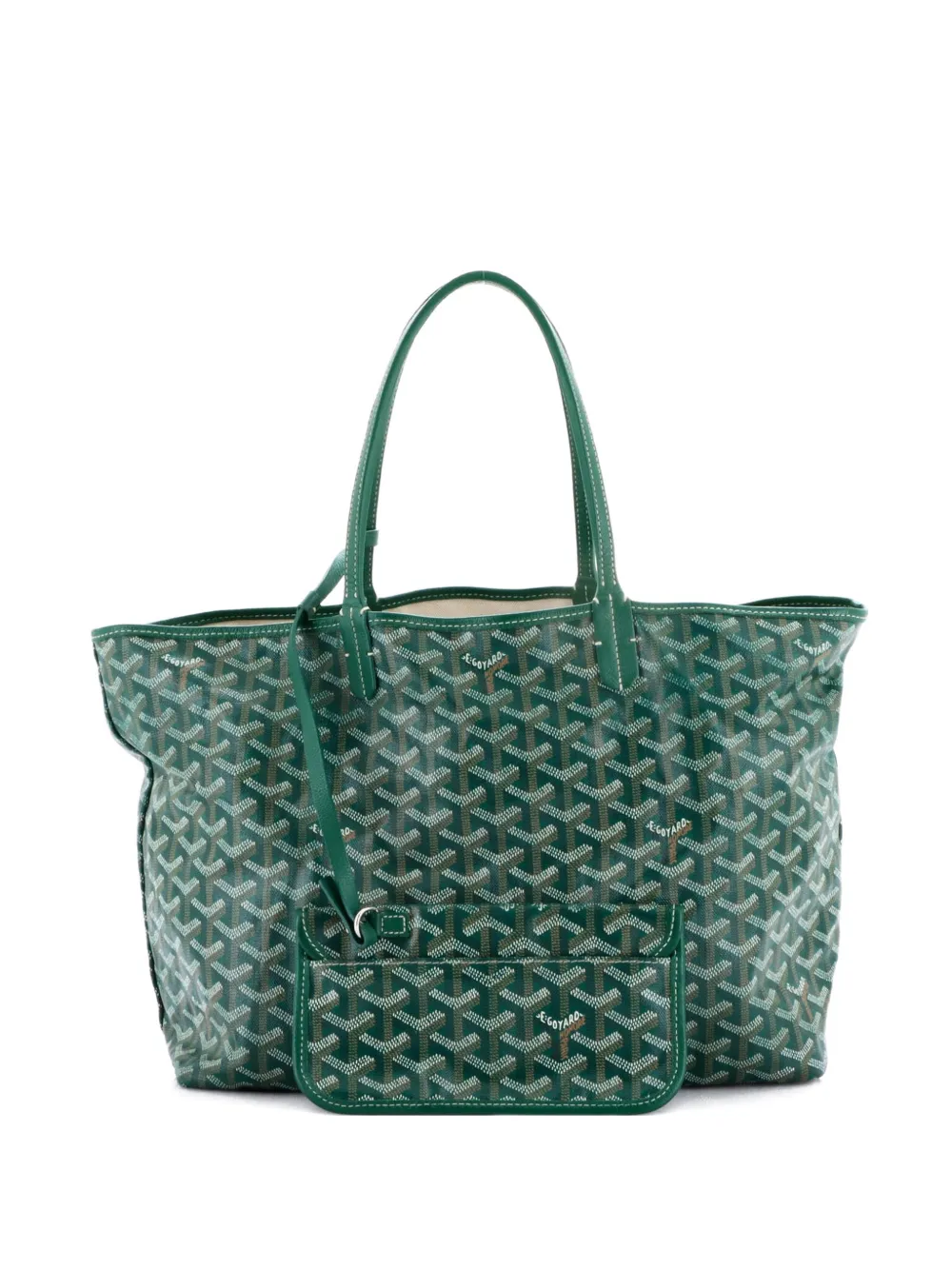 Goyard Pre-Owned Borsa tote Saint Louis PM in tela cerata - Verde