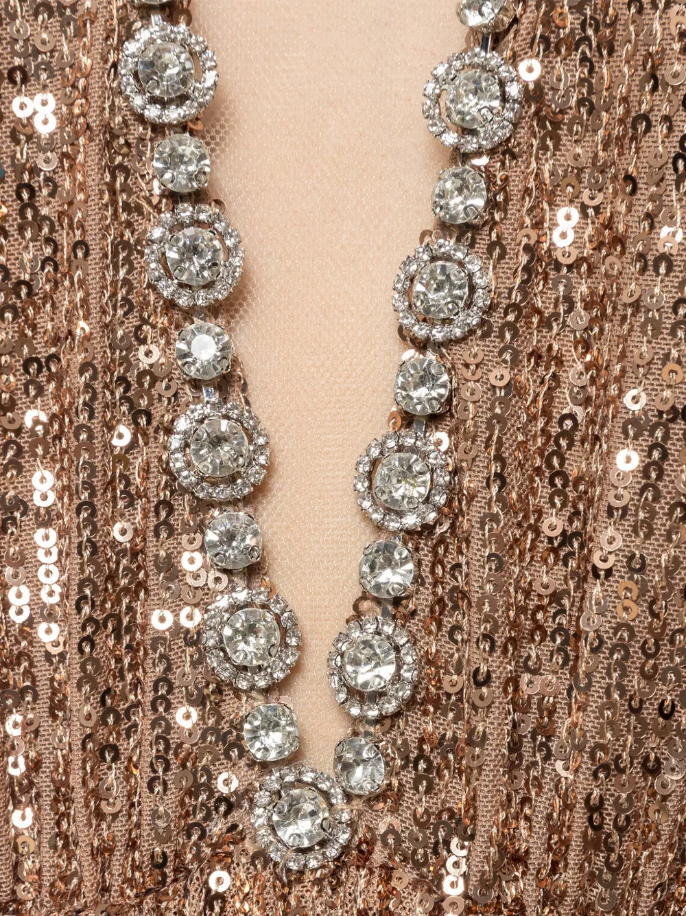 Sequined Halterneck Maxi Dress