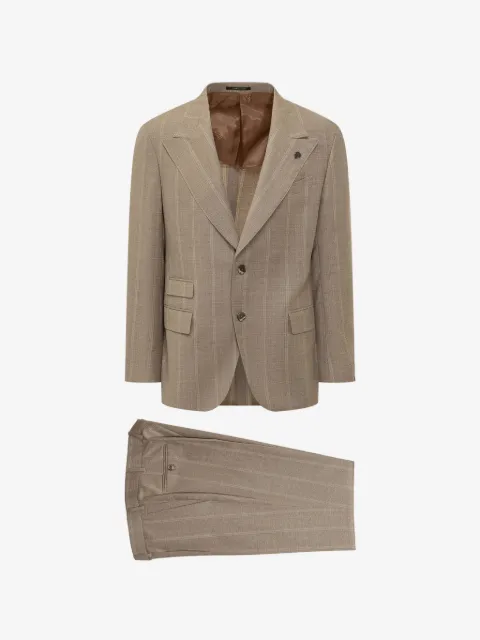 Gabriele Pasini striped single-breasted suit 