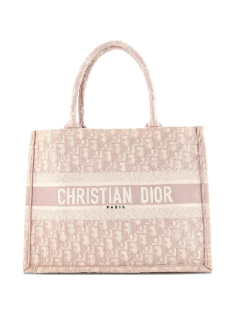 Christian Dior Pre-Owned tote Book Oblique mediana de lona