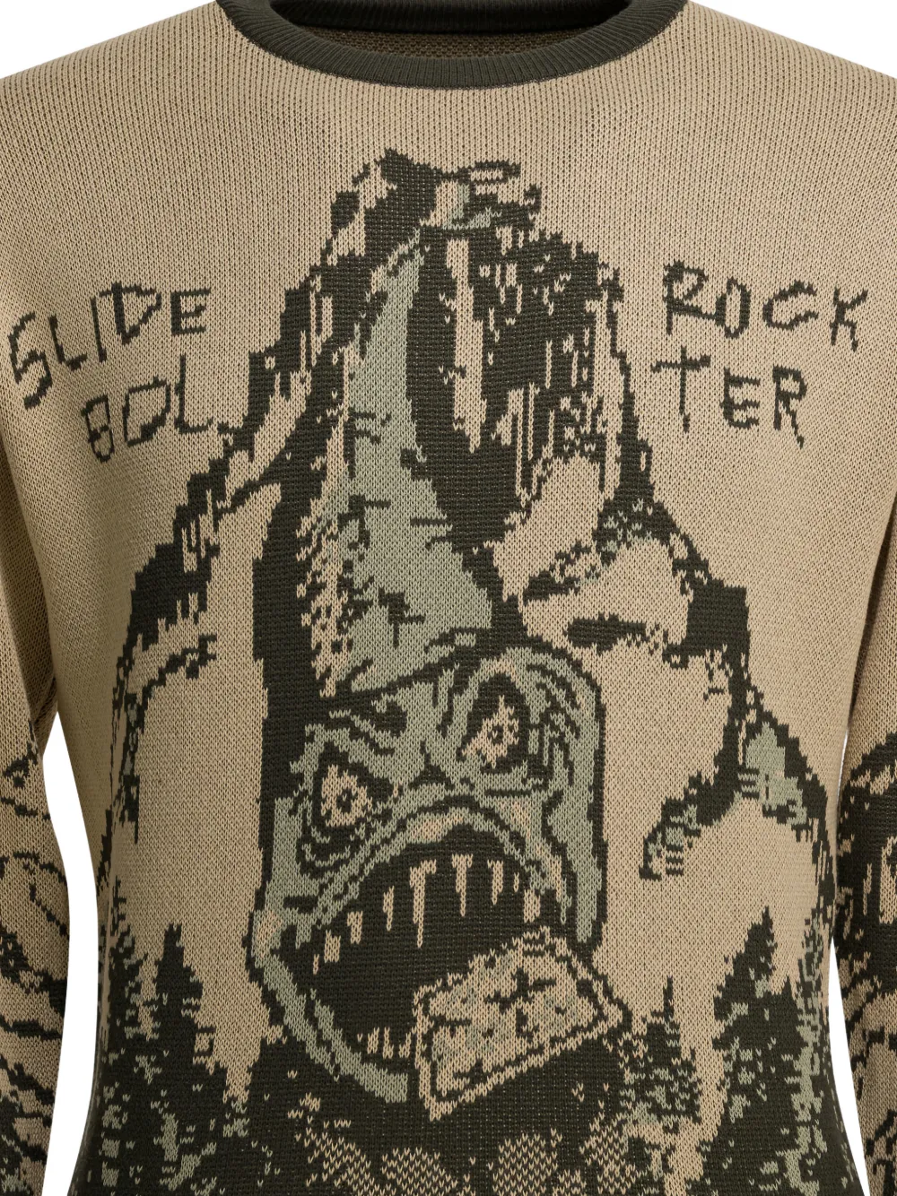  Kapital Graphic Knitted Sweater - Neutrals 