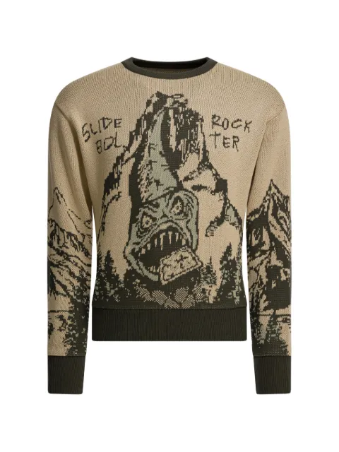 KAPITAL graphic knitted sweater