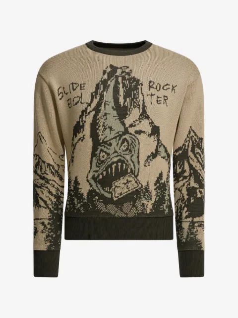 KAPITAL graphic knitted sweater