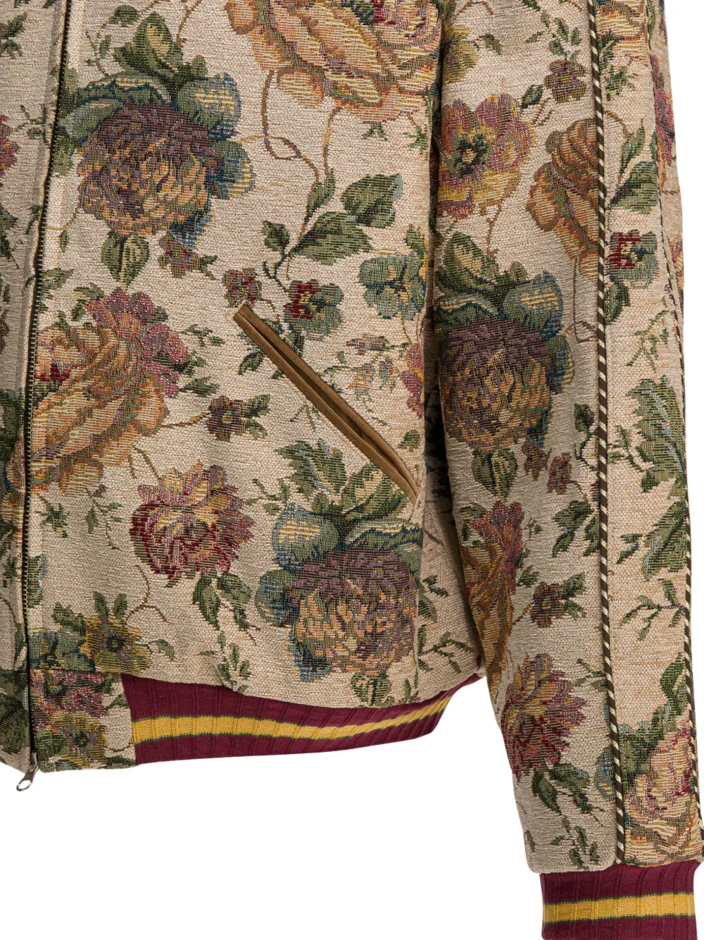  Kapital Floral Zip Coat - Neutrals 