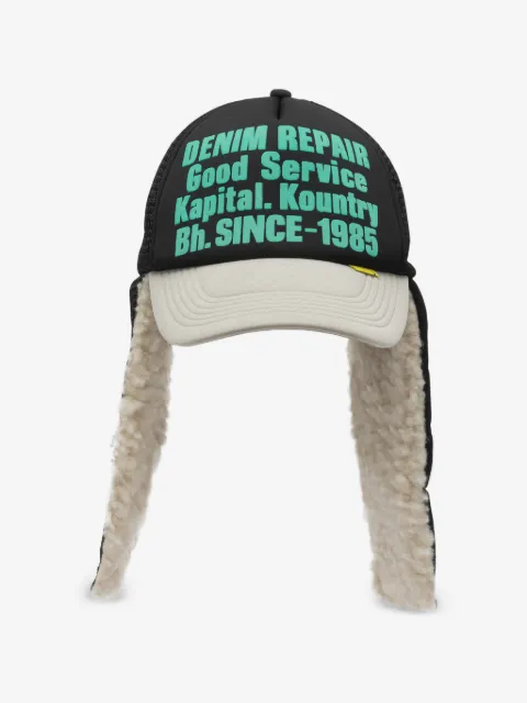 KAPITAL gorra estampada de pelo artificial