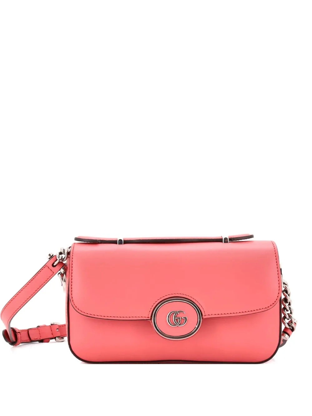 Gucci Pre-Owned Petite GG Flap Shoulder Bag Leather Small crossbody bag - Rosa