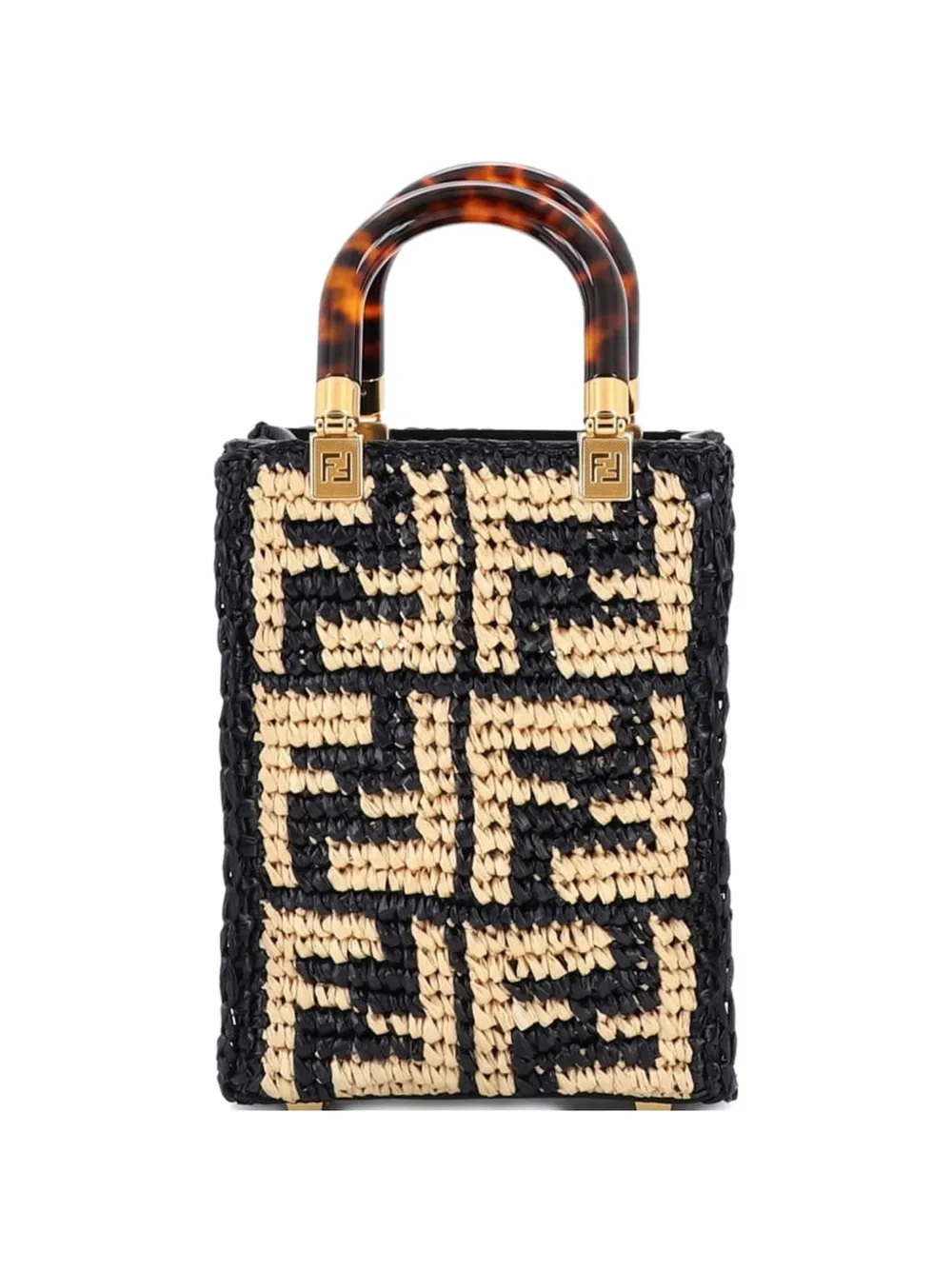 Sunshine Shopper Tote Zucca Raffia Mini Satchel