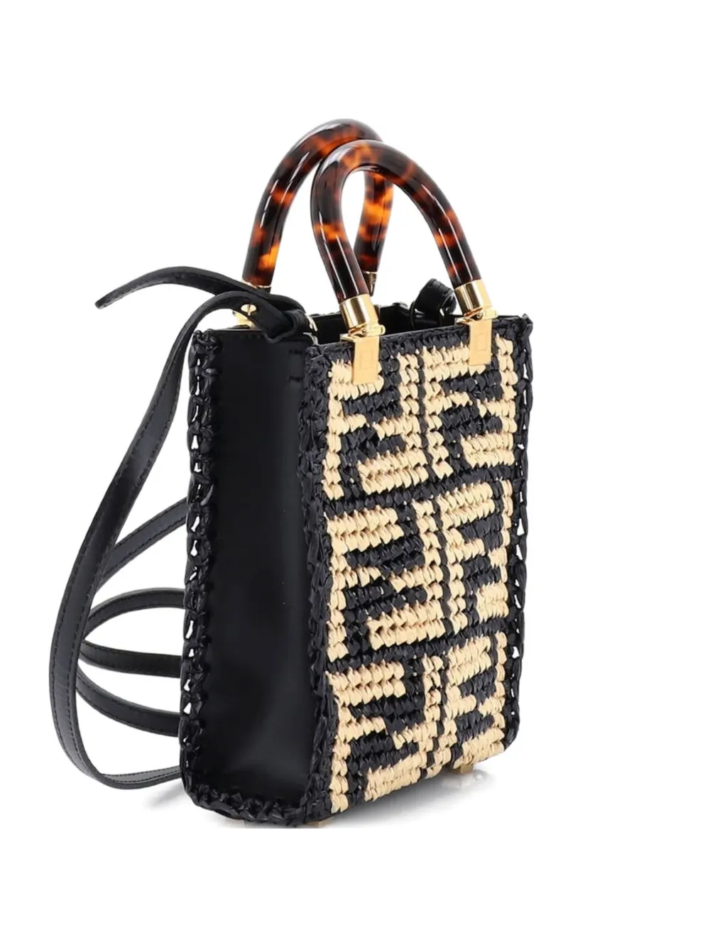Sunshine Shopper Tote Zucca Raffia Mini Satchel