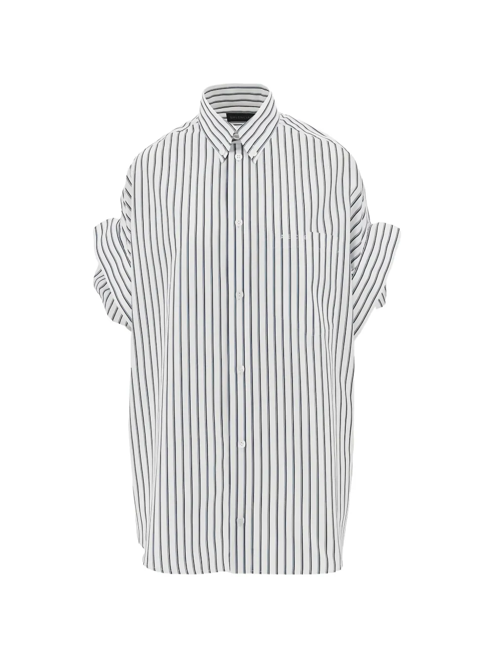 Balenciaga striped shirt - Weiß