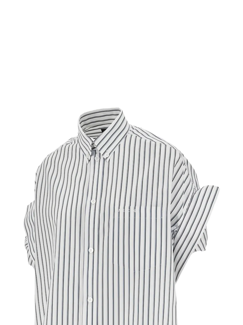  Balenciaga Striped Shirt - White 