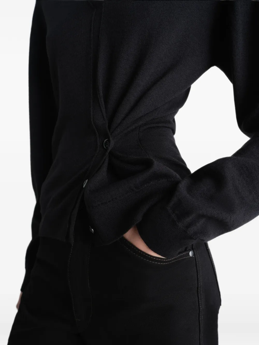 LEMAIRE Vest met V-hals Zwart