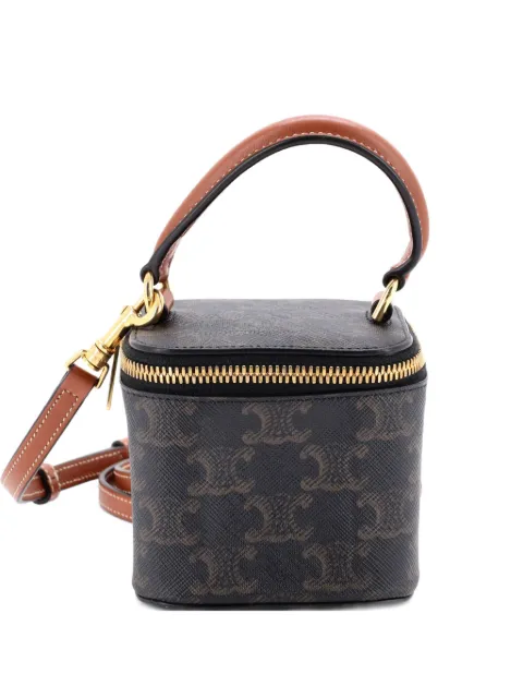 Celine Pre-Owned Top Handle Square Vanity Case Triomphe Coated Canvas Mini shoulder bag