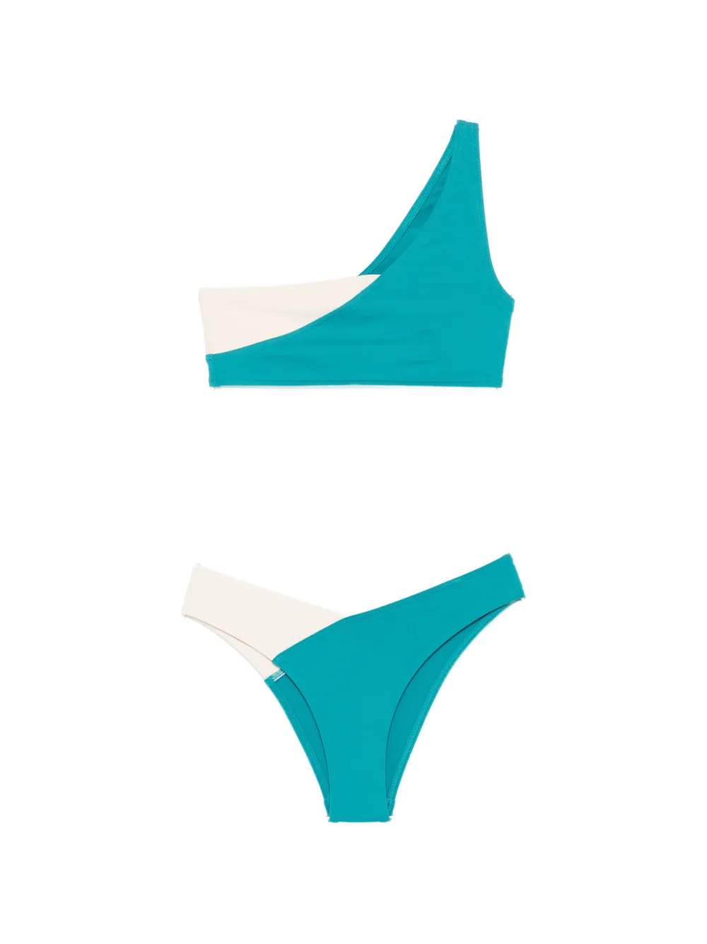 ERES one-shoulder bicolour beachwear - Blu