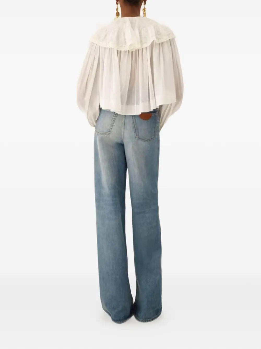 Ruffled Lace Blouse