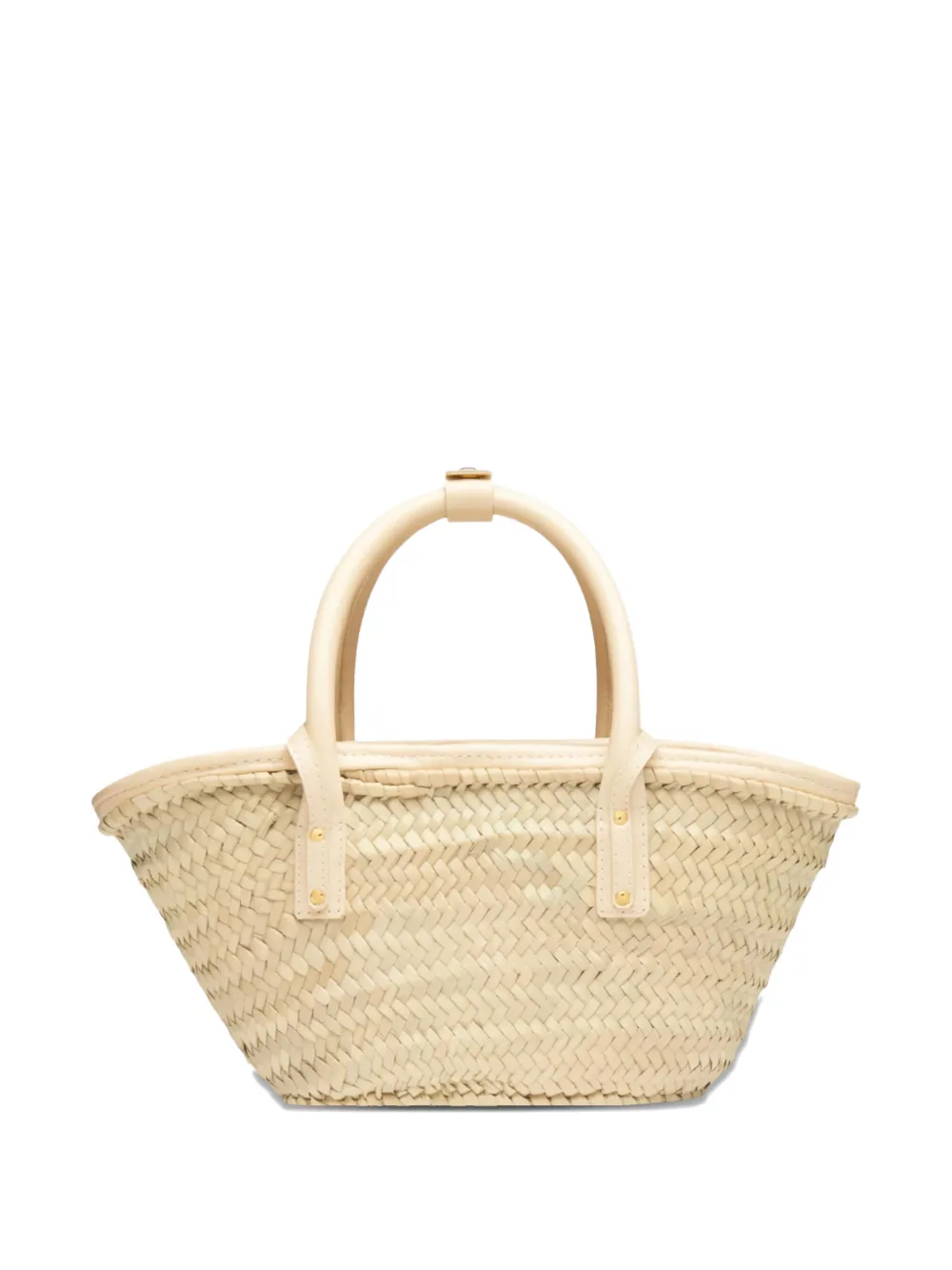  Jacquemus Small Soli Woven Tote Bag - Neutrals 