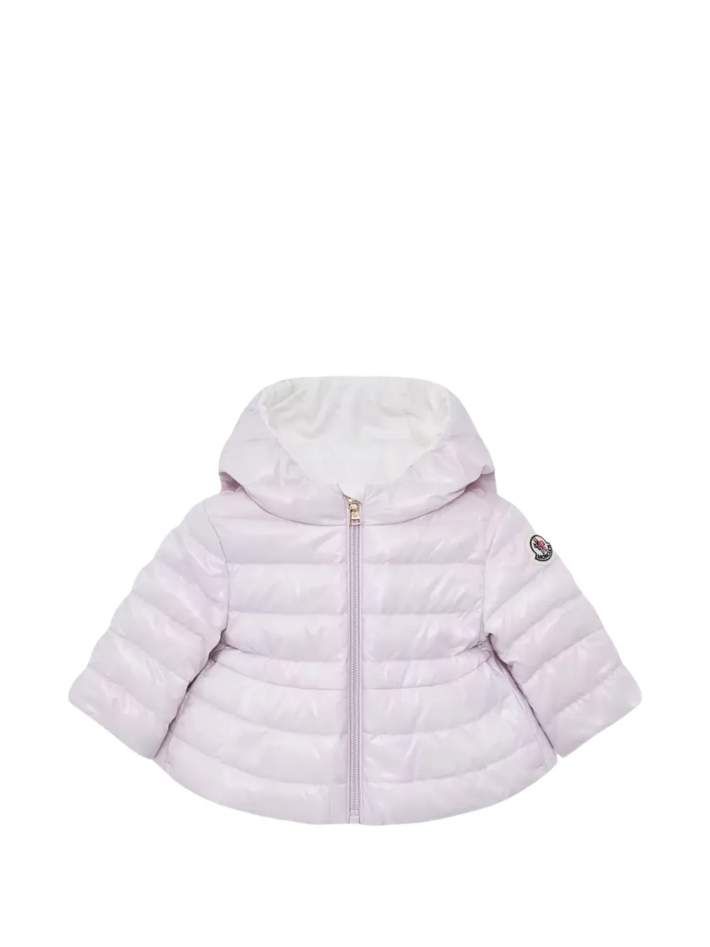 Moncler Enfant Pinar gewatteerd jack met capuchon Roze