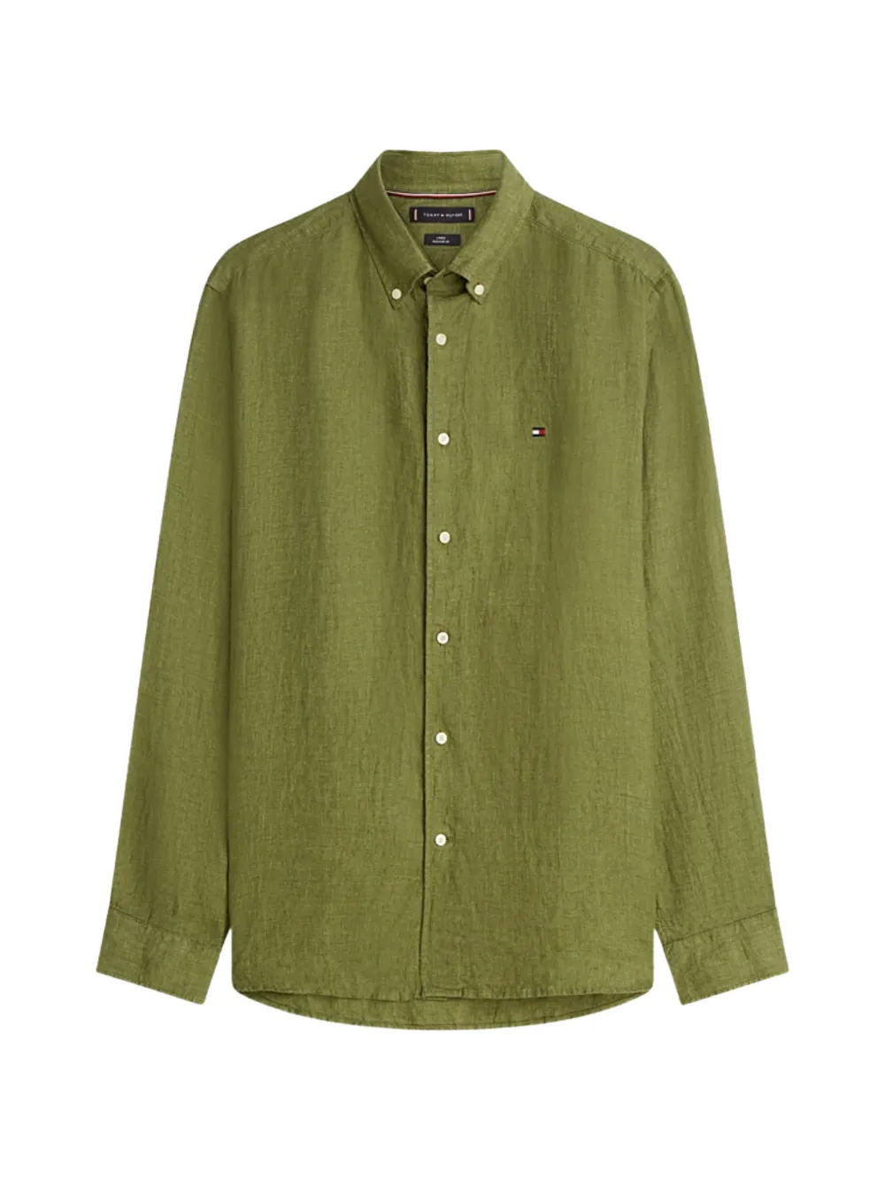Tommy Hilfiger Camicia con logo ricamato - Verde