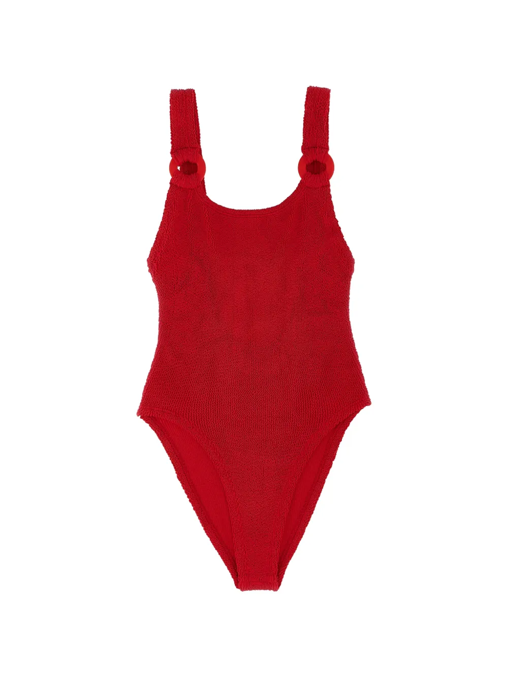 Hunza G Domino crinkle swimsuit - Rosso