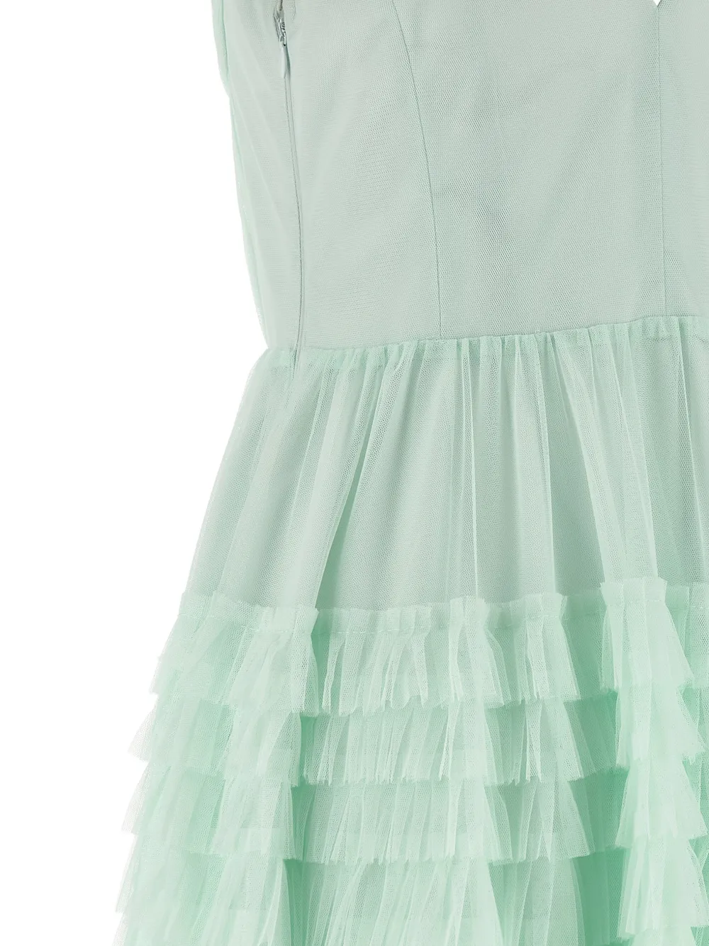 TWINSET Maxi-jurk met ruches en V-hals Groen