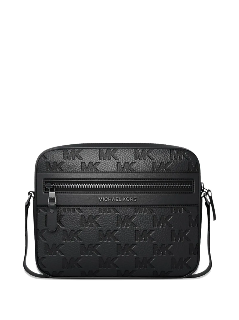 Michael Kors Jet Set logo embossed shoulder bag - Schwarz