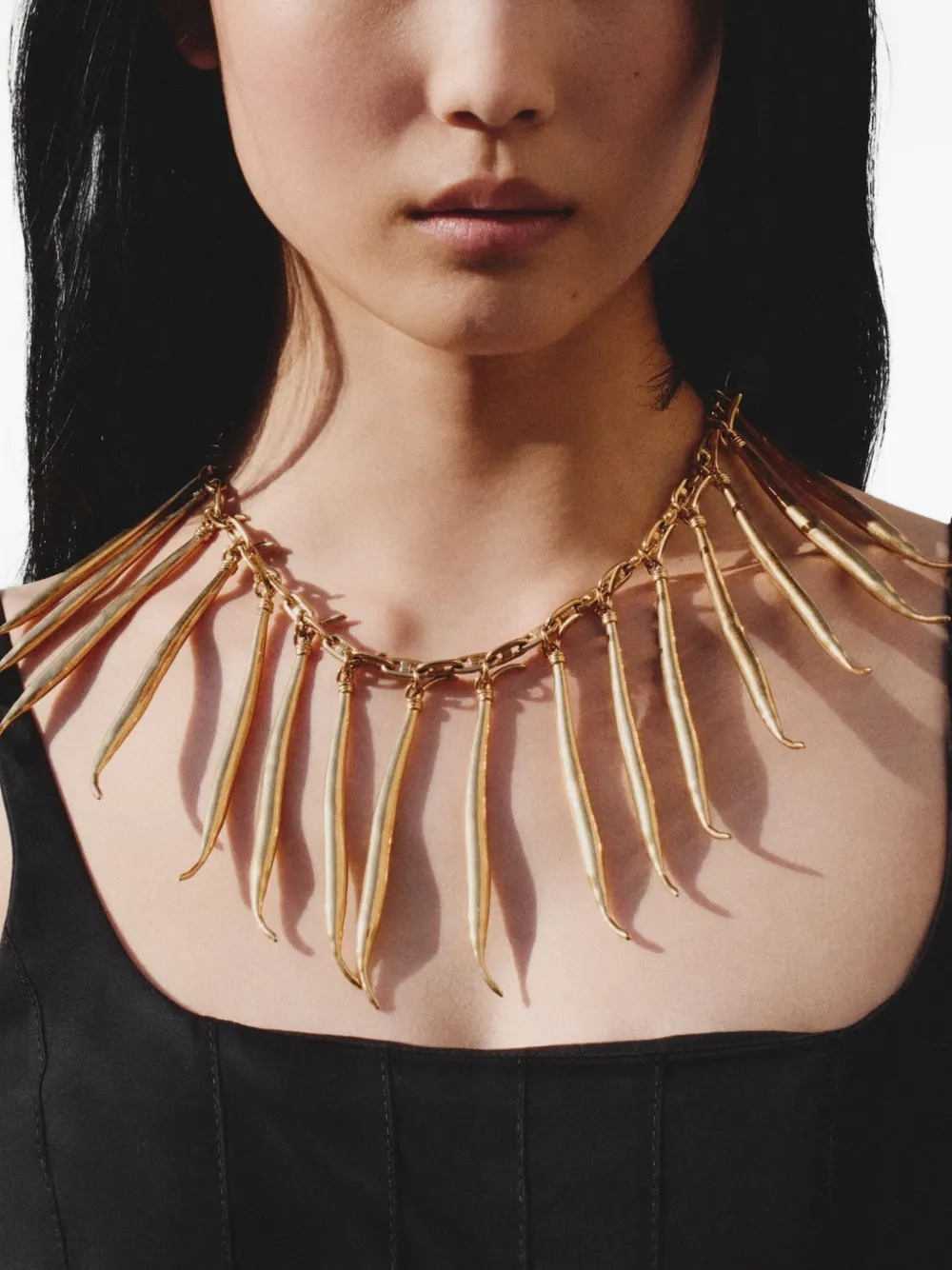  Jacquemus The Collier Haricots Necklace - Gold 