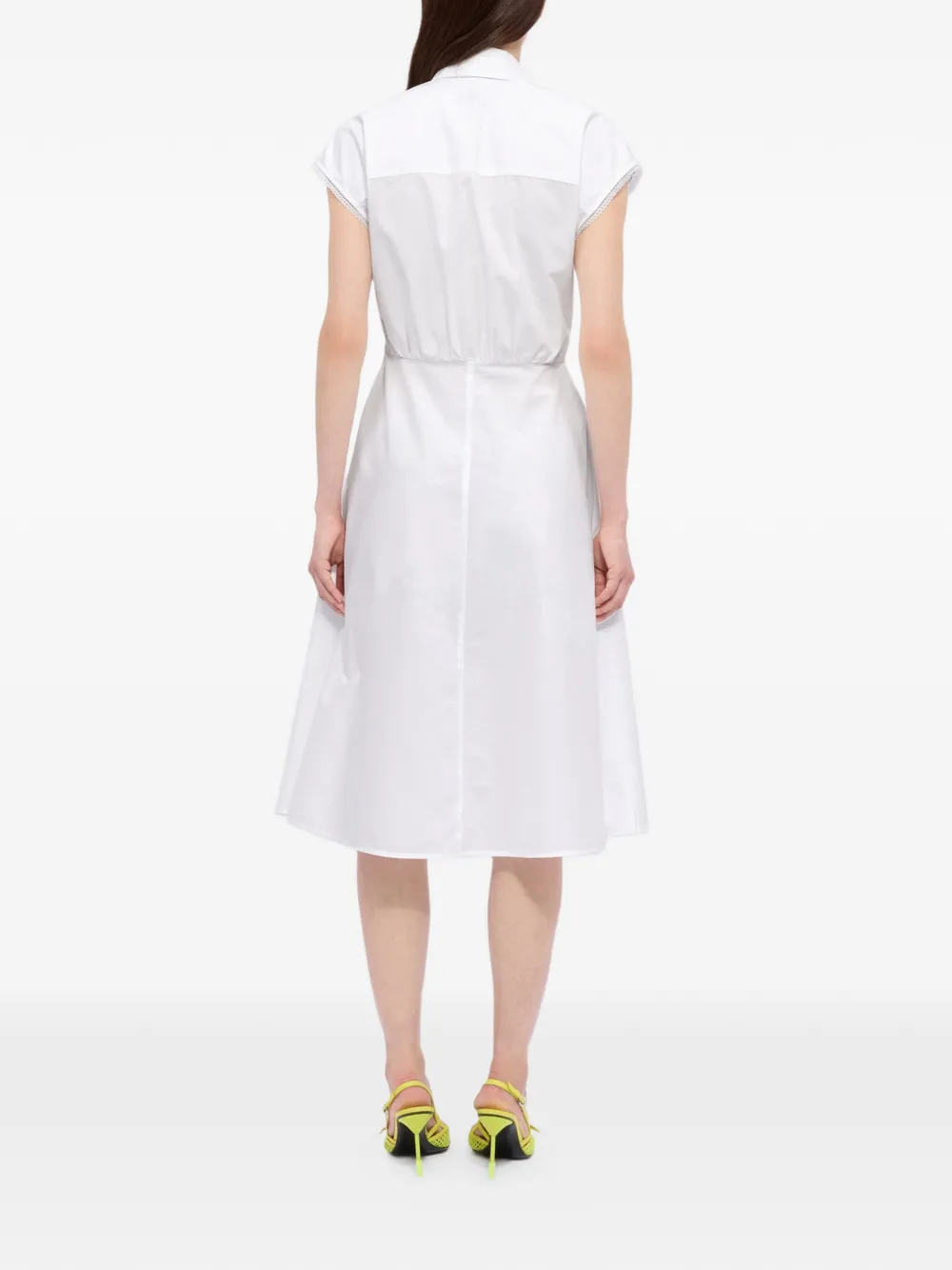 MSGM Midi-jurk met zakken Wit