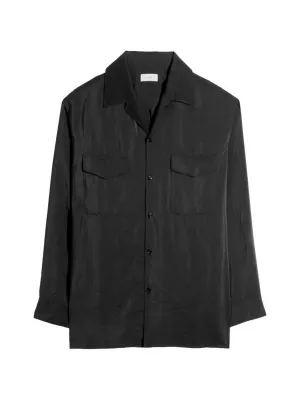 Jil Sander ウール オーバーシャツ | ブラック | FARFETCH JP