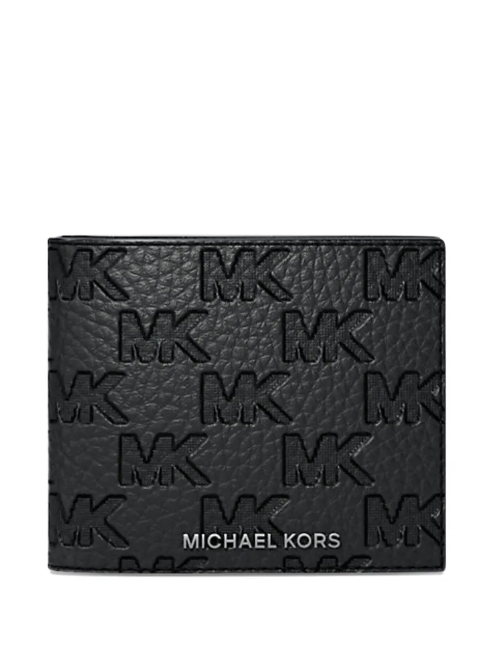 Michael Kors Hudson logo-embossed leather wallet - Nero