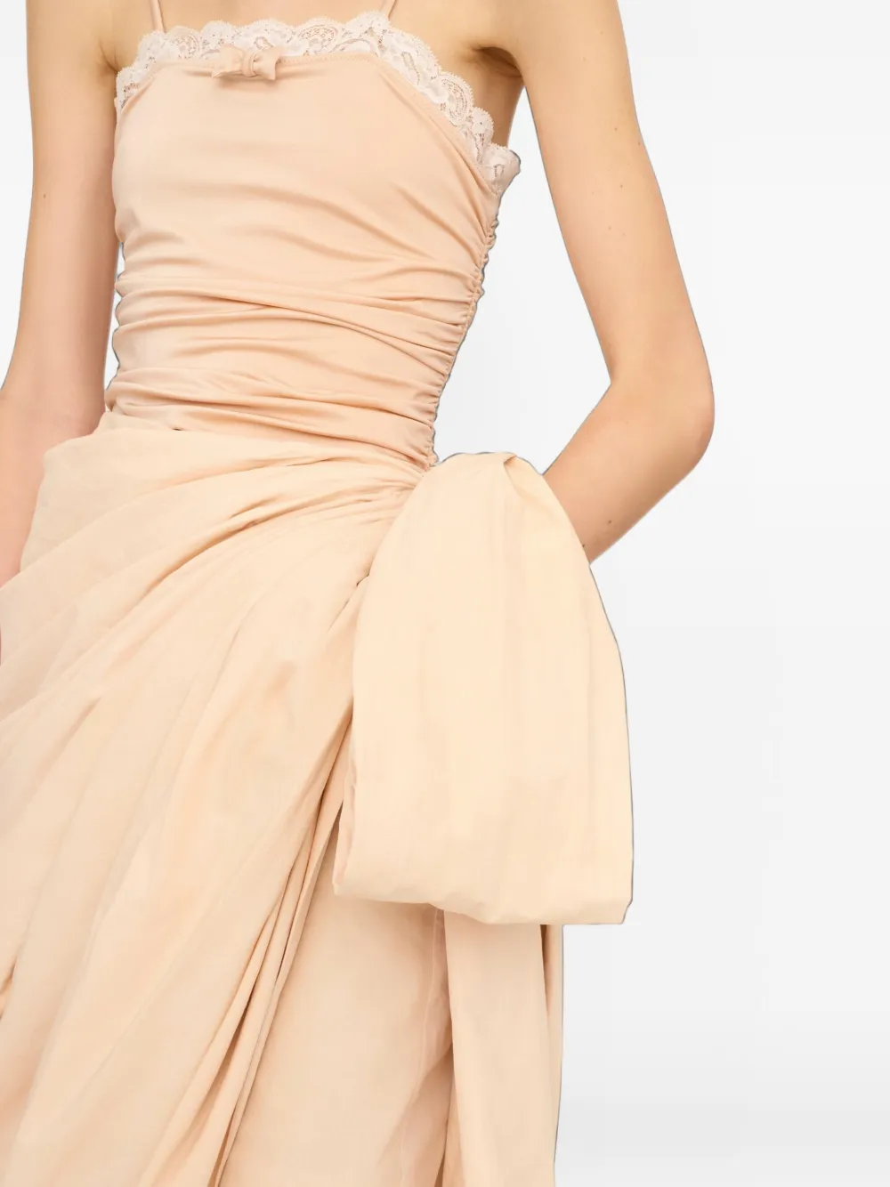 Chloé Gedrapeerde midi-rok Beige