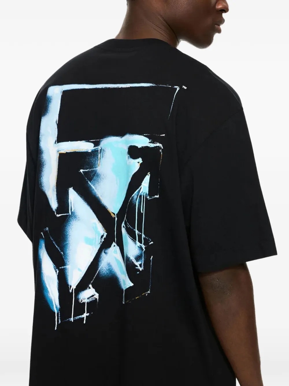 Off-White 3D Spray Arrow T-shirt Zwart