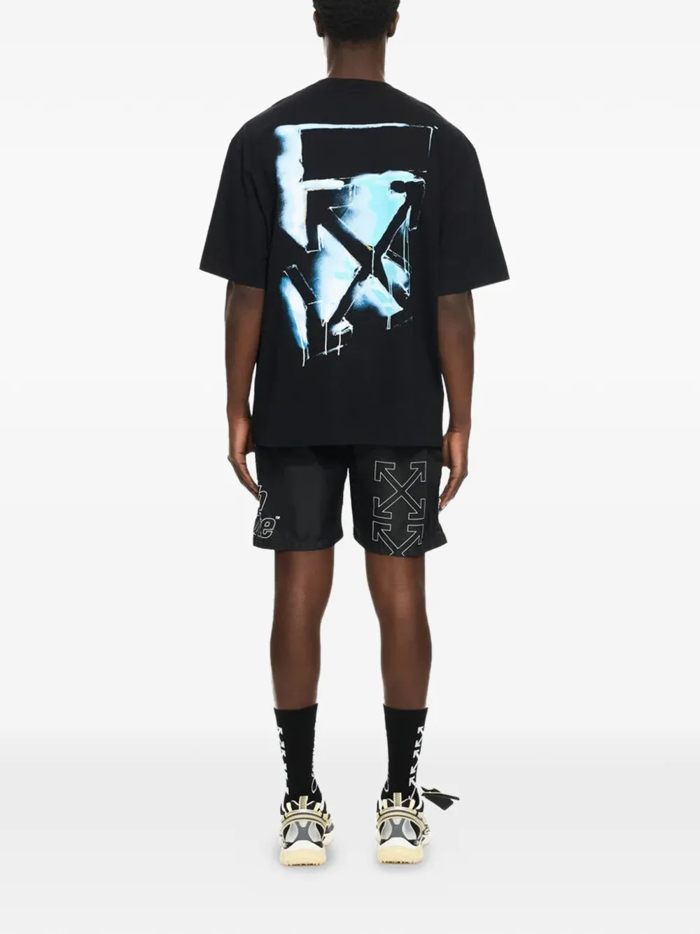 Off-White 3D Spray Arrow T-shirt Zwart