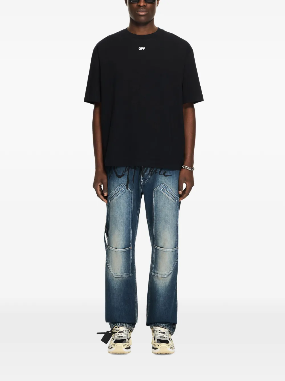 Off-White 3D Spray Arrow T-shirt Zwart