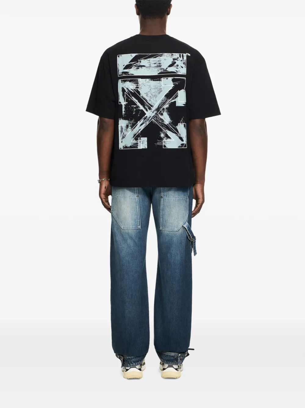 Off-White 3D Spray Arrow T-shirt Zwart