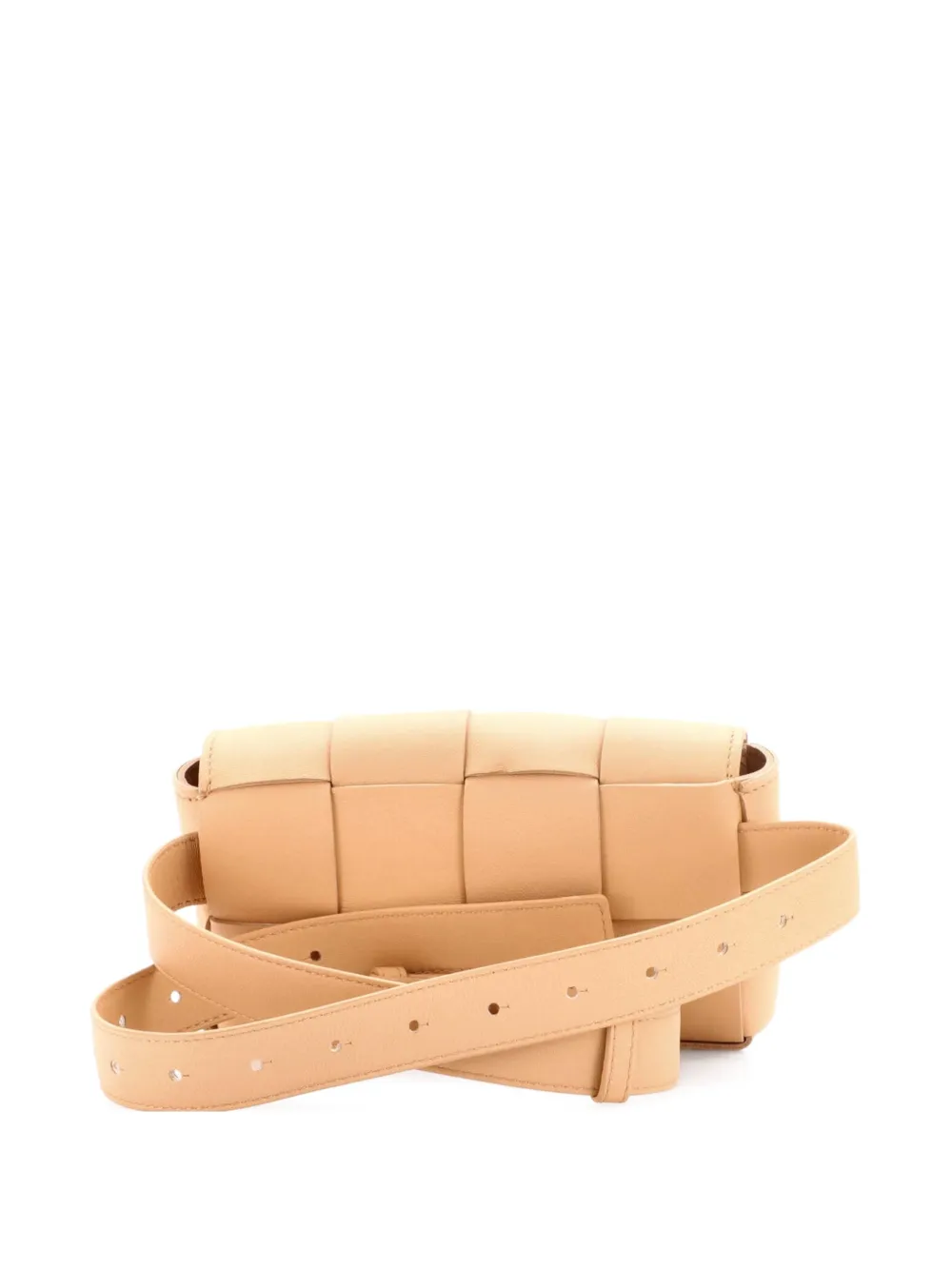 Cassette Maxi Intrecciato Leather Belt Bag