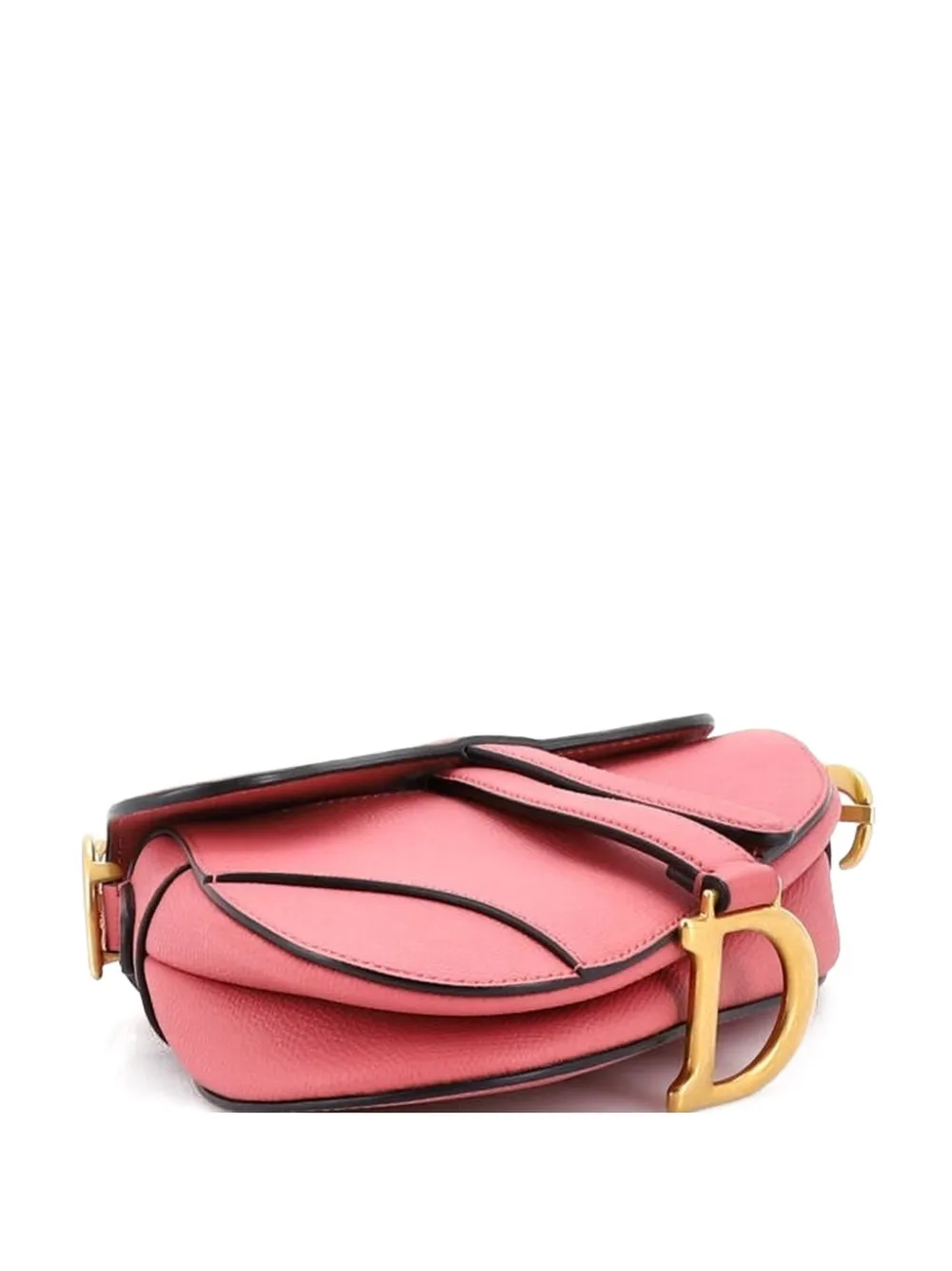 Christian Dior Pre-Owned Saddle Handbag Leather Mini shoulder bag - Rosa