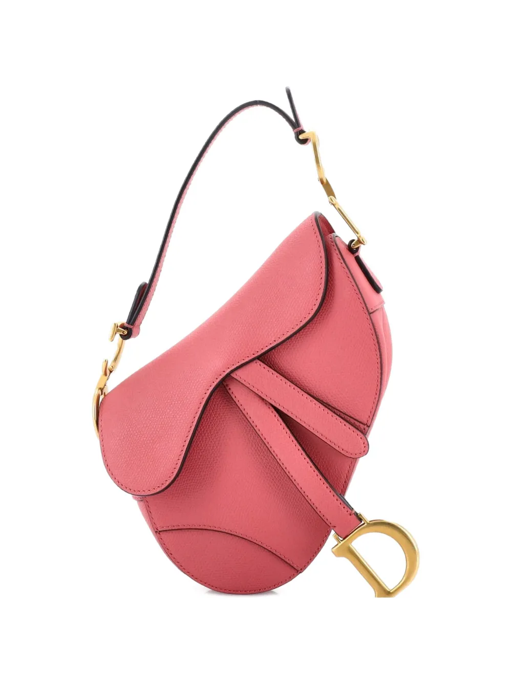 Christian Dior Pre-Owned Saddle Handbag Leather Mini shoulder bag - Rosa
