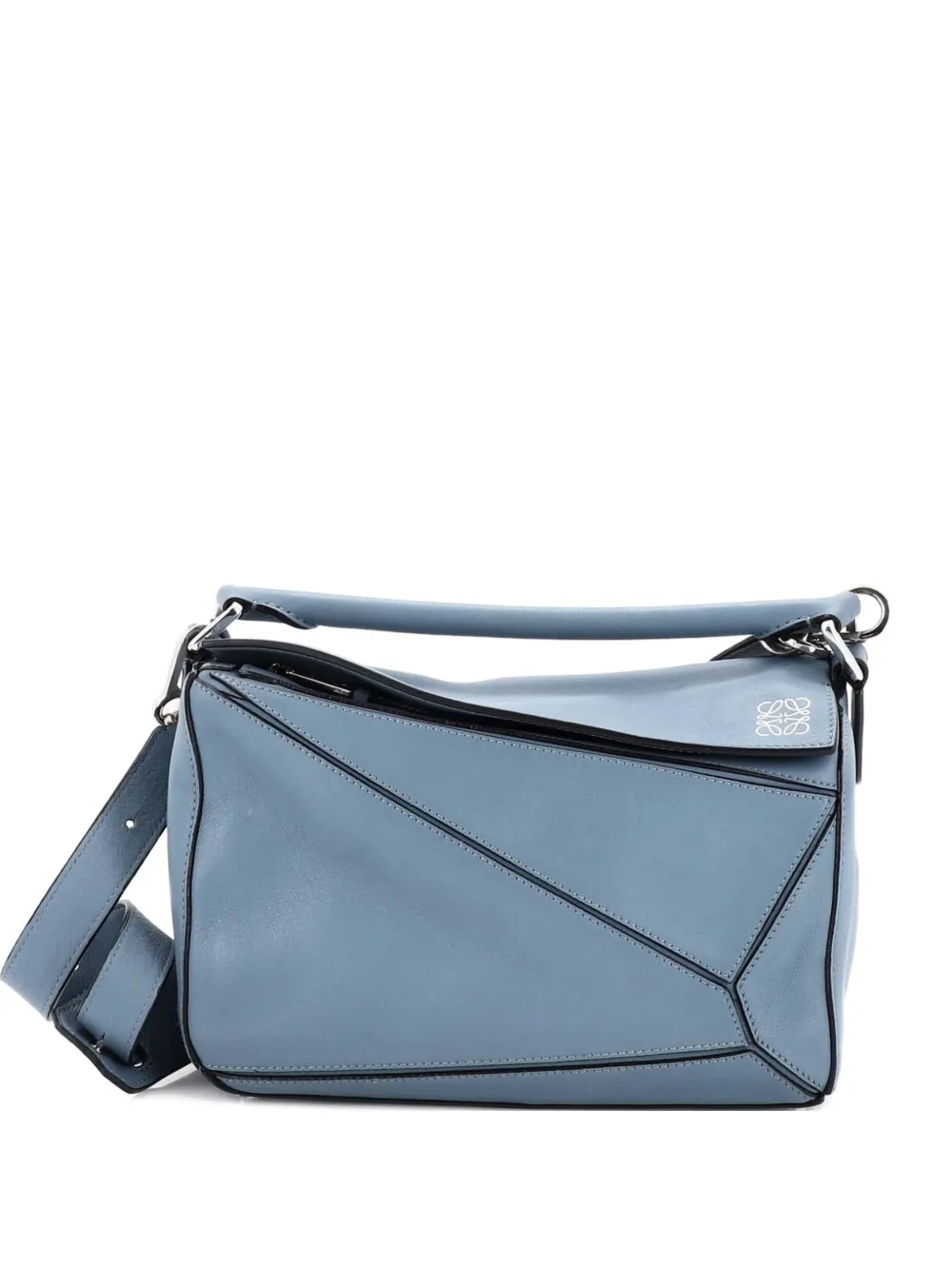 Loewe Pre-Owned Puzzle Bag Leather Small satchel - Blu