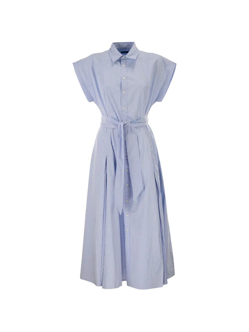 Polo Ralph Lauren striped A-line midi shirt dress - Blu