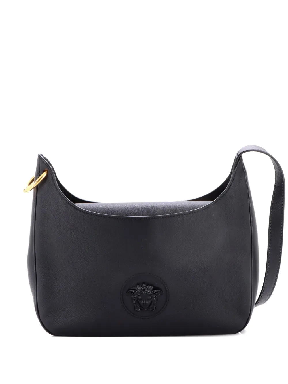 Versace Pre-Owned La Medusa Leather Medium hobo bag - Nero