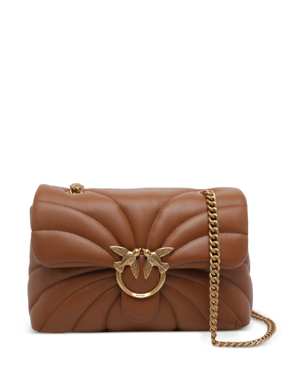 PINKO Love Puff quilted shoulder bag - Marrone