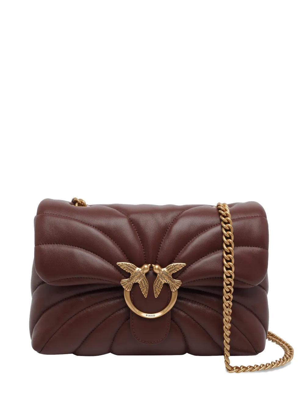 PINKO Love Puff quilted shoulder bag - Marrone